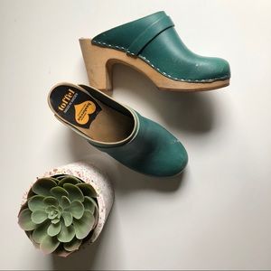Swedish Hasbeens High Clogs
